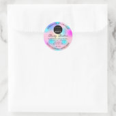 Aangepaste naam Logo Butter Cosmetics Holograf P Ronde Sticker (Tas)