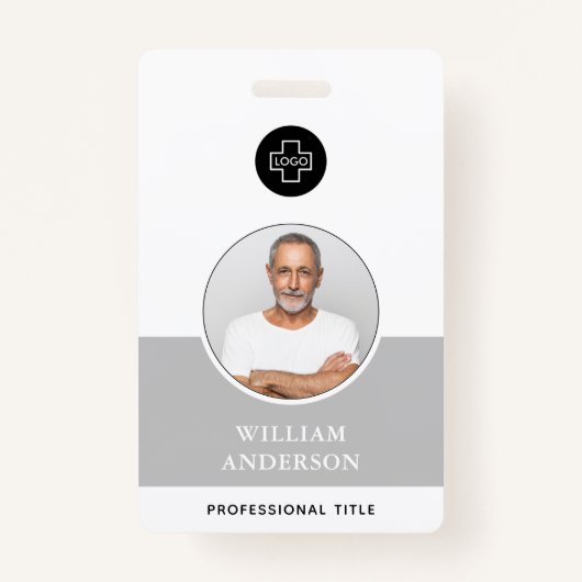 Aangepaste naam Logo foto werknemer Badge (Voorkant)