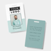 Aangepaste naam Logo foto werknemer Badge (Front & Back)