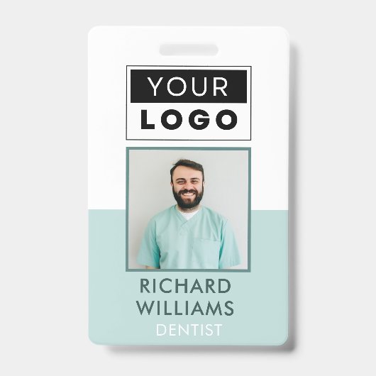 Aangepaste naam Logo foto werknemer Badge (Front)