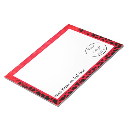 Aangepaste naam - Logo Notitieblok (Schuin)