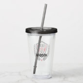 Aangepaste naam Logo tumblers Acryl Drinkbeker (Achterkant)