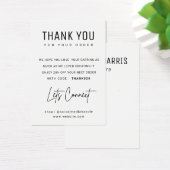 Aangepaste naam Logo Veroorbaar weergeven Bedankt  Visitekaartje (Bureau)