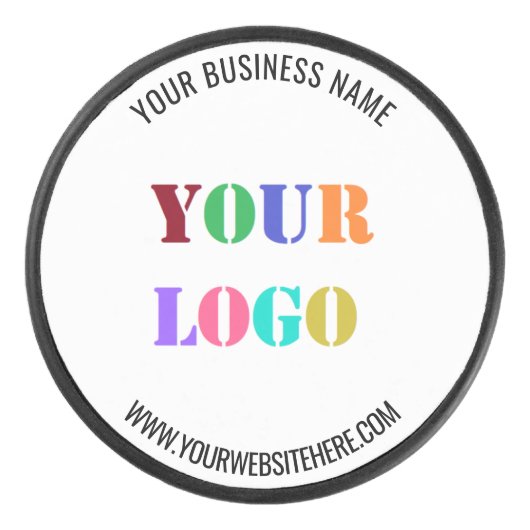 Aangepaste naam Logo Website Gepersonaliseerde Hoc Hockey Puck (Voorkant)