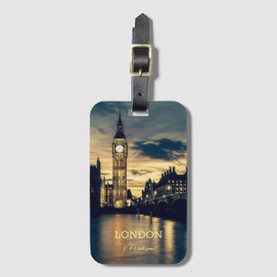 Aangepaste naam Londen Bagagelabel