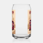 Aangepaste naam LONDEN Blikvorm Glas (Links)