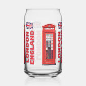 Aangepaste naam Londen Engeland Blikvorm Glas (Achterkant)