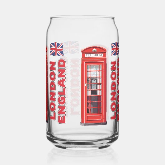 Aangepaste naam Londen Engeland Blikvorm Glas (Achterkant)