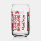 Aangepaste naam Londen Engeland Blikvorm Glas (Rechts)