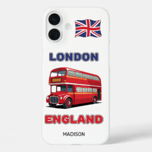 Aangepaste naam Londen Engeland iPhone 16 Plus Hoesje