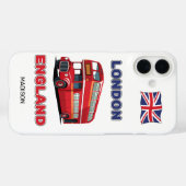 Aangepaste naam Londen Engeland Case-Mate iPhone Case (Achterkant (horizontaal))