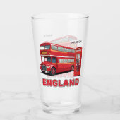 Aangepaste naam Londen Engeland Glas (Achterkant)