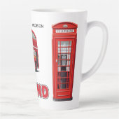 Aangepaste naam Londen Engeland Latte Mok (Rechts)