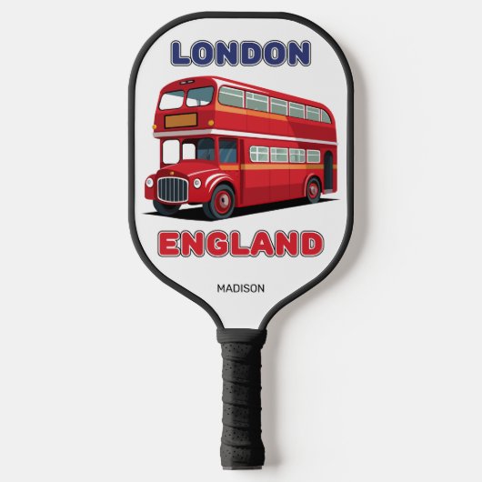 Aangepaste naam Londen Engeland Pickleball Paddle (Voorkant)