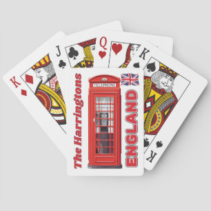 Aangepaste naam Londen Engeland Pokerkaarten
