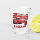 Aangepaste naam Londen Engeland Shot Glas (Voorkant)