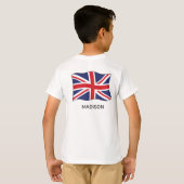 Aangepaste naam Londen Engeland T-shirt (Achterkant volledig)