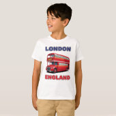 Aangepaste naam Londen Engeland T-shirt (Voorkant volledig)