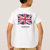 Aangepaste naam Londen Engeland T-shirt (Achterkant)