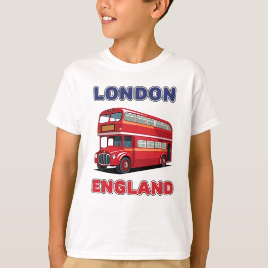 Aangepaste naam Londen Engeland T-shirt (Voorkant)