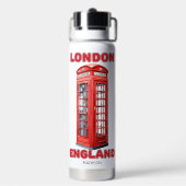 Aangepaste naam Londen Engeland Waterfles (Achterkant)