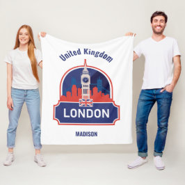 Aangepaste naam Londen Fleece Deken