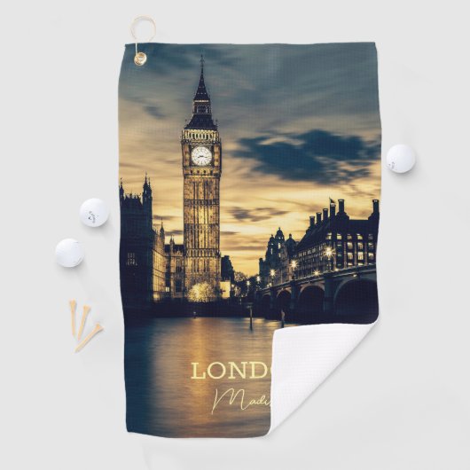 Aangepaste naam Londen Golfhanddoek (Insitu)