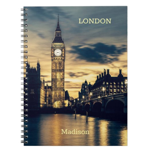 Aangepaste naam Londen Notitieboek (Voorkant)