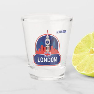 Aangepaste naam Londen Shot Glas