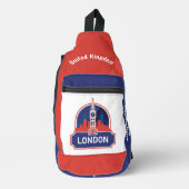 Aangepaste naam Londen Sling Bag (Voorkant)