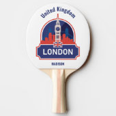 Aangepaste naam Londen Tafeltennisbatje (Achterkant)