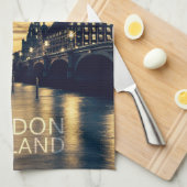 Aangepaste naam Londen Theedoek (Quarter Fold)