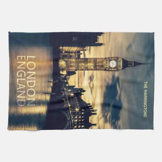 Aangepaste naam Londen Theedoek (Horizontaal)