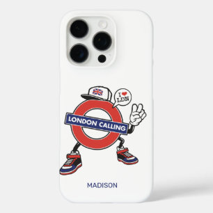 Aangepaste naam London Calling iPhone 16 Pro Hoesje