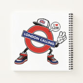 Aangepaste naam London Calling Notitieboek (Achterkant)