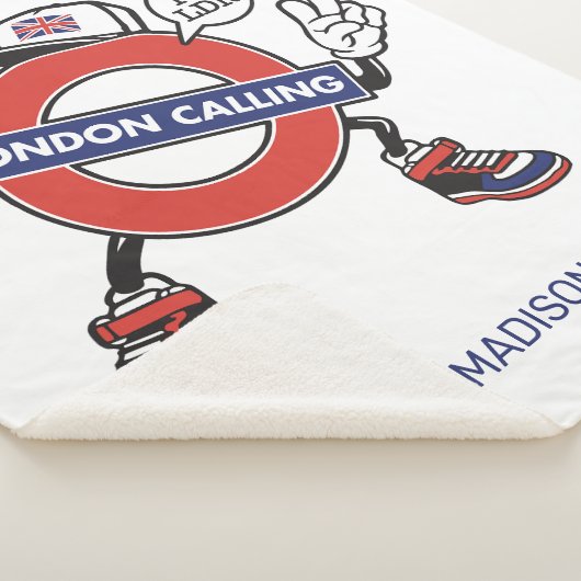 Aangepaste naam London Calling Sherpa Deken (3/4)