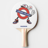 Aangepaste naam London Calling Tafeltennisbatje (Achterkant)