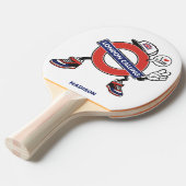 Aangepaste naam London Calling Tafeltennisbatje (Voorkant Gekanteld)