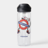 Aangepaste naam London Calling Waterfles (Achterkant)