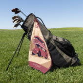 Aangepaste naam LONDON Golfhanddoek (Groen)