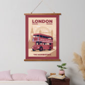 Aangepaste naam LONDON Hangend Wandkleed (Slaapkamer)