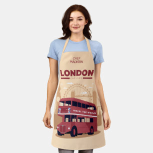 Aangepaste naam LONDON Schort