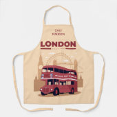 Aangepaste naam LONDON Schort (Voorkant)