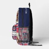 Aangepaste naam London UK Icons Bedrukte Rugzak (Rechts)