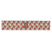 Aangepaste naam loper chic rood groen vakantie uit (Horizontaal)