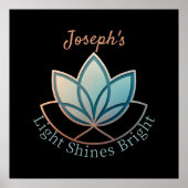 Aangepaste naam Lotus - [NAME] Licht schijnt helde Poster (Voorkant)