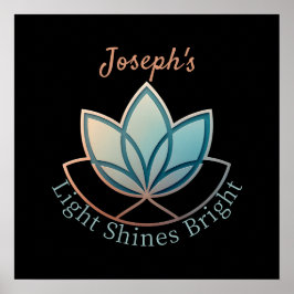 Aangepaste naam Lotus - [NAME] Licht schijnt helde Poster