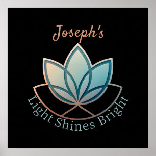 Aangepaste naam Lotus - [NAME] Licht schijnt helde Poster