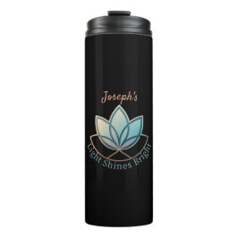Aangepaste naam Lotus - [NAME] Schijnt helder Thermosbeker