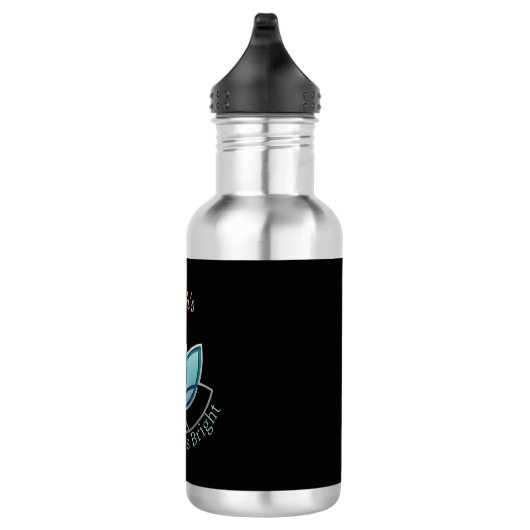 Aangepaste naam Lotus - [NAME] Schijnt helder Waterfles (Rechts)